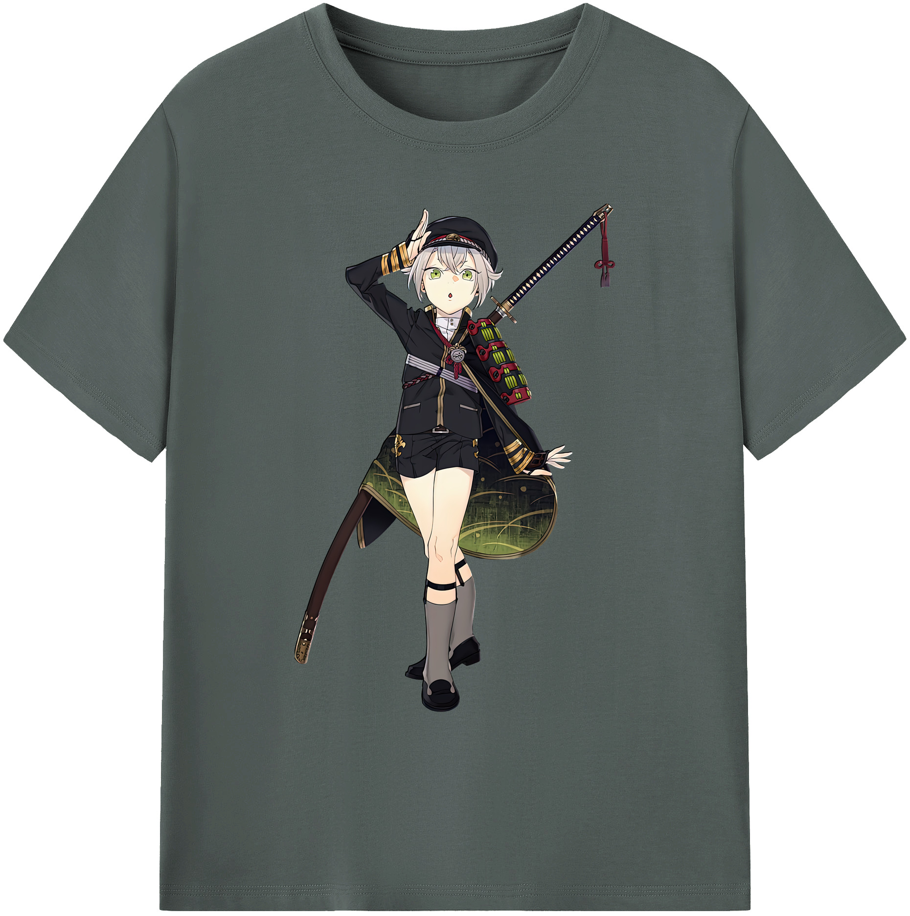 （画像用） 刀剣乱舞 Touken Ranbu 綿100％ メンズ半袖Tシャツ｜肌触りやわらか＆通気性
